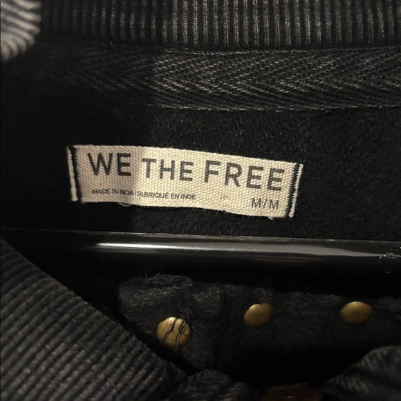 We the Free Studded Black Half-Zip Pullover - Picture 2 of 3